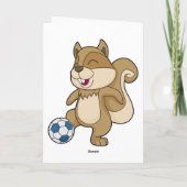 きつねのサッカープレーヤー カード (裏面)