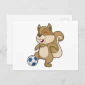 きつねのサッカープレーヤー ポストカード (正面/裏面)