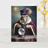 きつねのジプシー ハロウィン カード (黄色い花)