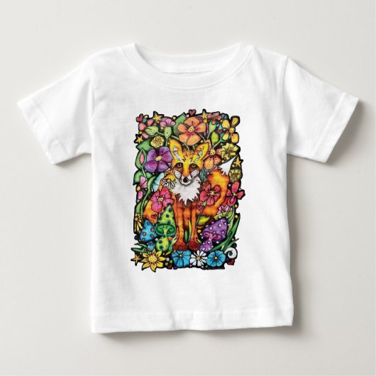 きつねのフォクシー ベビーTシャツ (正面)