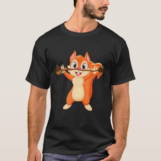 きつねの力  森の動物の愛 親友 きつね Tシャツ (正面)