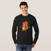 きつねの力 森林の動物の愛 親友 クマ Tシャツ (正面フル)