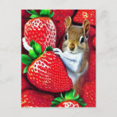 きつねの苺の楽園 ポストカード (正面)