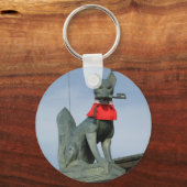 きつねキツネ(キツネ)口鍵 キーホルダー (正面)