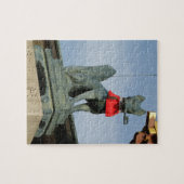 きつねキツネ(キツネ)口鍵 ジグソーパズル (横)