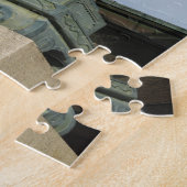 きつねキツネ(キツネ)口鍵 ジグソーパズル (側面)