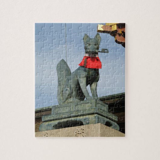 きつねキツネ(キツネ)口鍵 ジグソーパズル (縦)