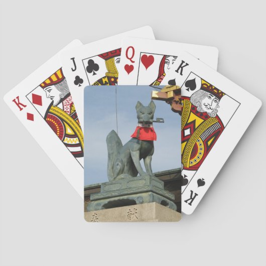 きつねキツネ(キツネ)口鍵 トランプ (裏面)