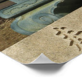 きつねキツネ(キツネ)口鍵 ポスター (角)