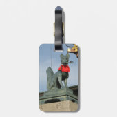 きつねキツネ(キツネ)口鍵 ラゲッジタグ (裏面縦)