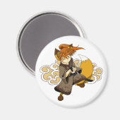 きつねサムライマグネット マグネット (正面/裏面)