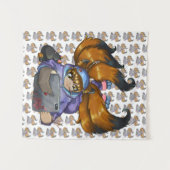 きつねライフ タペストリー (正面(横))