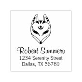 きつね日本のキツネマスクアドレス セルフインキングスタンプ (デザイン)