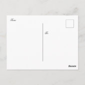 「きつね」キツネはがき ポストカード (裏面)