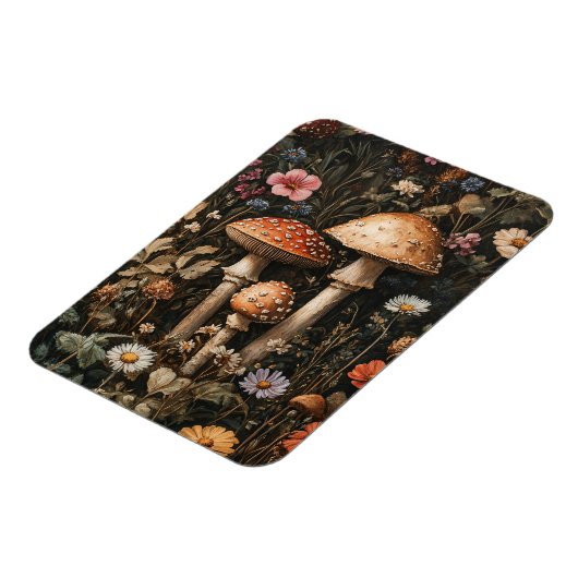 きのこお洒落と山花の柔軟性 マグネット (左側)