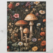 きのこお洒落と山花スクラップブック紙 (裏面)