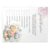 きのこお洒落の値段を当てる ノートパッド (正面)