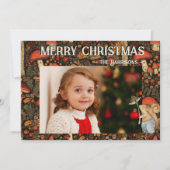 きのこお洒落の森のクリスマス シーズンカード (正面)