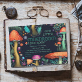 きのこお洒落の森林赤ちゃんシャワー 招待状