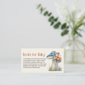 きのこお洒落の赤ちゃんシャワーベビー エンクロージャーカード (スタンド正面)