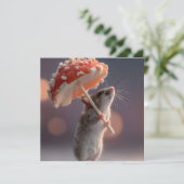 きのこお洒落を傘として使うマウス シーズンカード (スタンド正面)