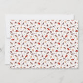 きのこお洒落模様 ノートカード (裏面)