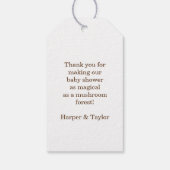 きのこお洒落 ギフトタグ (裏面)