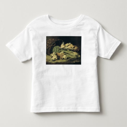 きのこが付いている静物画 トドラーTシャツ (正面)