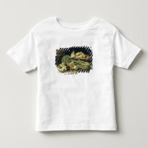 きのこが付いている静物画 トドラーTシャツ