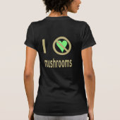 きのこが嫌い　愛はない Tシャツ (裏面)