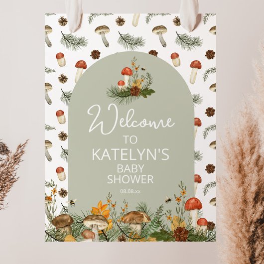 きのこといわばなのウェルカムサイン ポスター