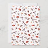 きのこに魅せられたウェディング招待状 招待状 (裏面)