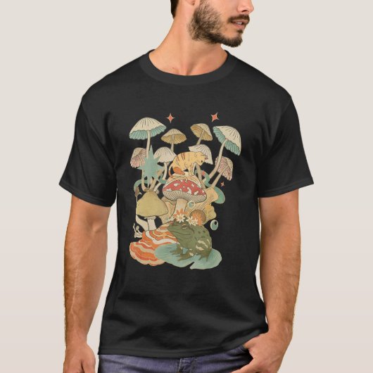 きのこねこ月カエル ゴブリンコアの美観 Tシャツ (正面)