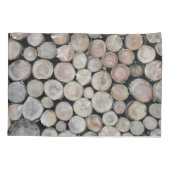 きのこのえらおよび丸太 枕カバー (裏面)