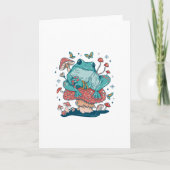 きのこのふちをふるうコテージ カード (正面)