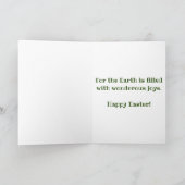 きのこのイースターカード カード (内部)