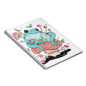 きのこのカエルかわいいカエル ノートブック (右側)