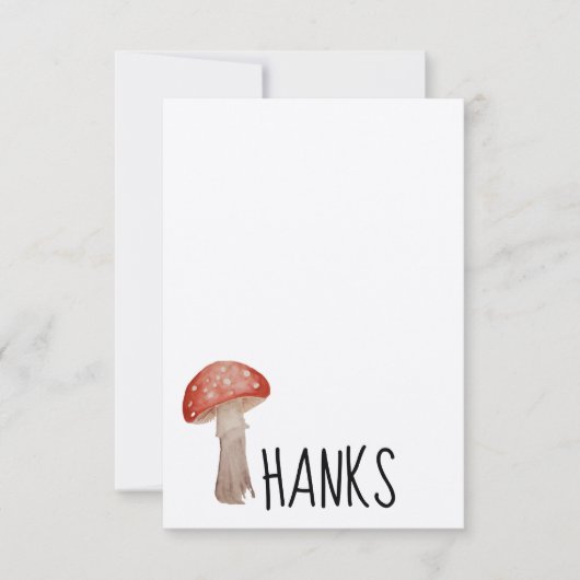 きのこのトースツールありがとうご注意 サンキューカード (正面)