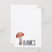 きのこのトースツールありがとうご注意 サンキューカード (正面/裏面)