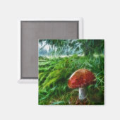 きのこのフラクタルの森林 マグネット (正面/裏面)