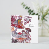 きのこのマジカルフォレット 赤白の花のファンタジー 招待状 (スタンド正面)