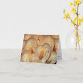 きのこのメッセージカードの芸術 カード (黄色い花)