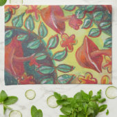 きのこのレトロなキッチンタオル キッチンタオル (折り畳み)