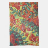 きのこのレトロなキッチンタオル キッチンタオル (縦)