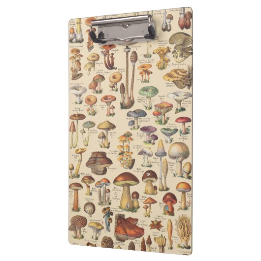 きのこのヴィンテージのイラストレーション クリップボード (左)