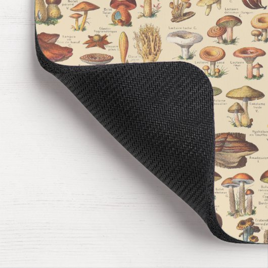 きのこのヴィンテージのイラストレーション マウスパッド (コーナー)