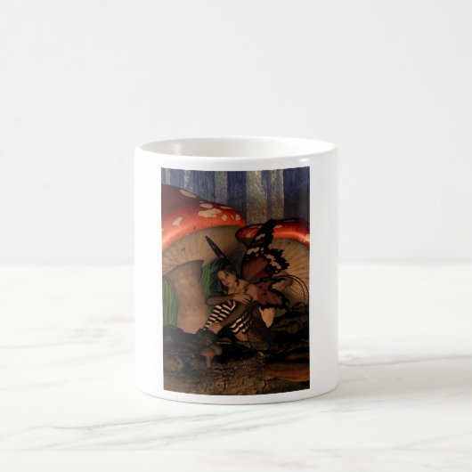 きのこの下の森林妖精 コーヒーマグカップ (中央)
