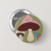 きのこの分かれること 缶バッジ (正面&裏面)