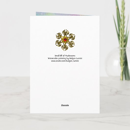 きのこの小さなエルフ シーズンカード (裏面)