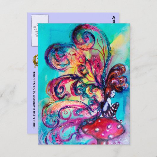 きのこの小さなエルフ ポストカード (正面/裏面)